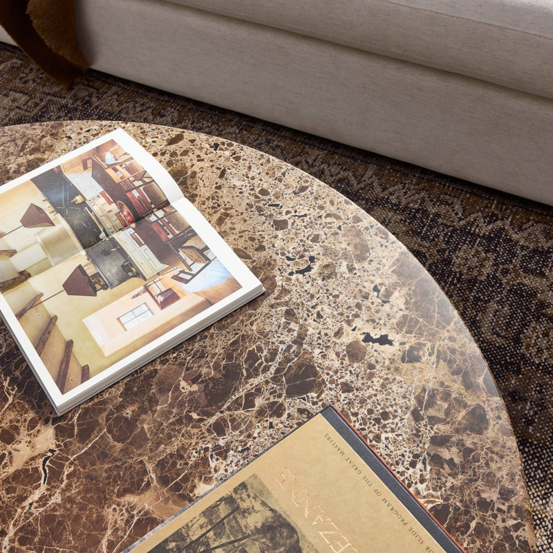 Pavlo Coffee Table-Dark Brown Acacia