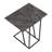 Rustic Grey And Sandy Black Rectangle Accent Table