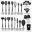 Nonstick Kitchen Utensils Set - Silicone Kitchen Cookware Gadgets With Holder