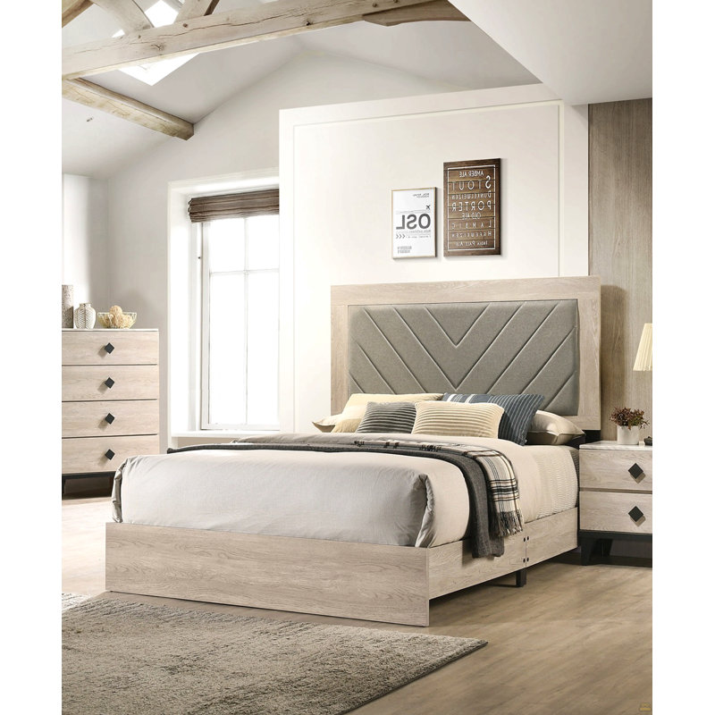 Mobilier de chambre à coucher grand lit 1 pièce