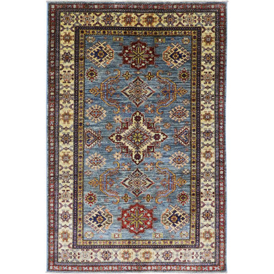 Geometric Ocean Super Kazak 4'0" x 6'1"