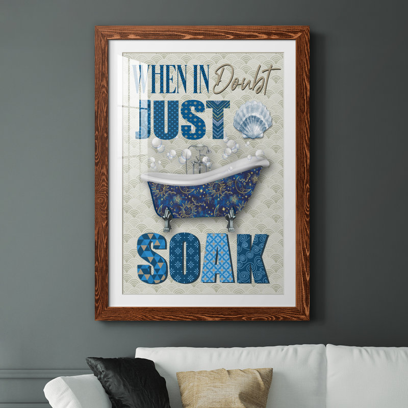 Just Soak - impression encadrée, H 31 po x l 44 po x P 1 po, Cadre en érable