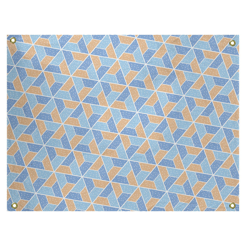 Tapisserie «Kitterman Trapezoids» par Katelyn Elizabeth, Intérieur, H 71 po x l 83,5 po