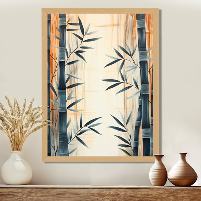 Bamboo in Quiet Air III - Modern Japandi Picture Framed Wall Art
