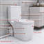 Toilette Upflush pour sous-sol, système de toilette Macerating 600W avec double chasse puissante, siège allongé 17,25 ADA Comfort, siège à fermeture en douceur, 3 entrées d'eau se connectent au lavabo, douche, blanc