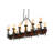 Rustic Lodge 15 - Light Wrought Iron Kitchen Island Pendant