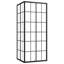 Écran de cabine de douche vidaXL pour salle de bain ESG et aluminium 31,5 po x 27,6 po x 70,9 po transparent et noir-131402655