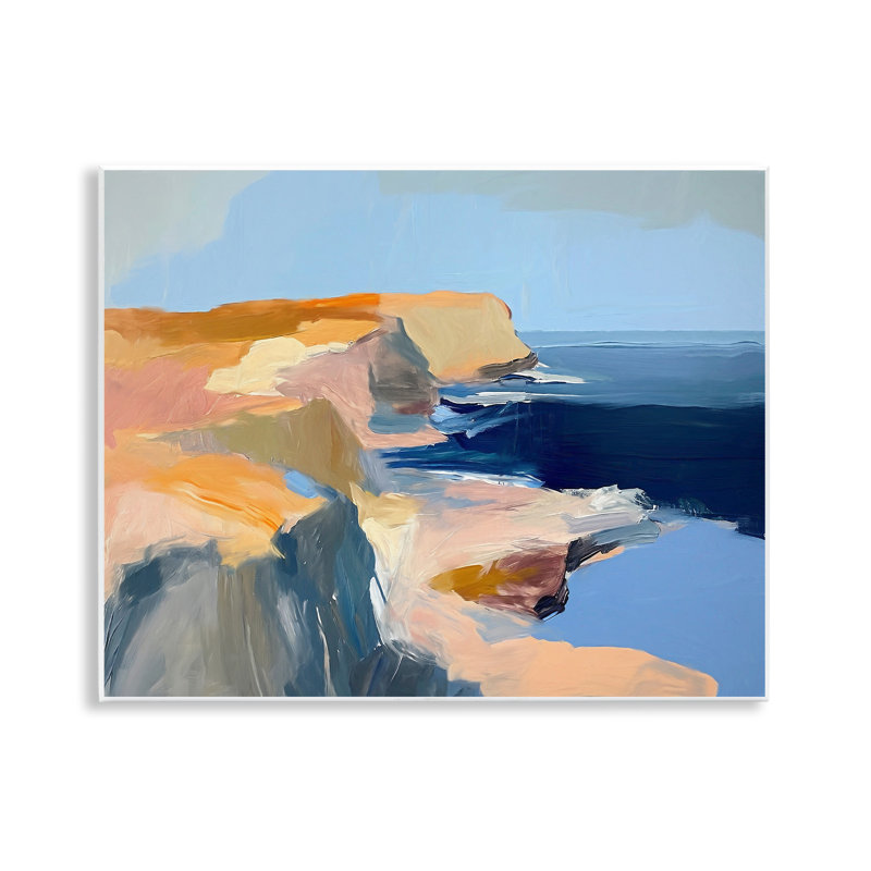 «Rugged Cliff Coastline», art mural par Ramona Murdock