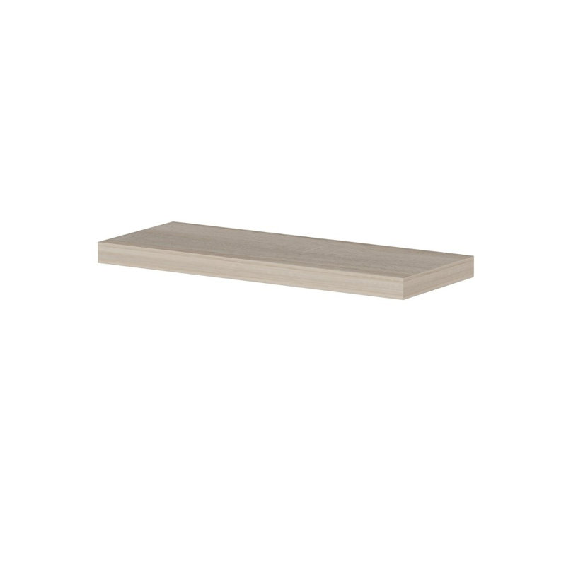 Colesen Modern Oak Wall Shelf, 23.6 x 1.4 x 9.1 Inches | 100% Melamine Coated Particle Board, Thickness: 0.71 Inches | Scandinavian Design, Solid Beige Color, Perfect for Home Decor & Organization, Stylish & Durable