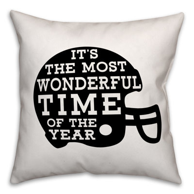  Coussin décoratif intérieur / extérieur «The Most Wonderful Time of the Year»