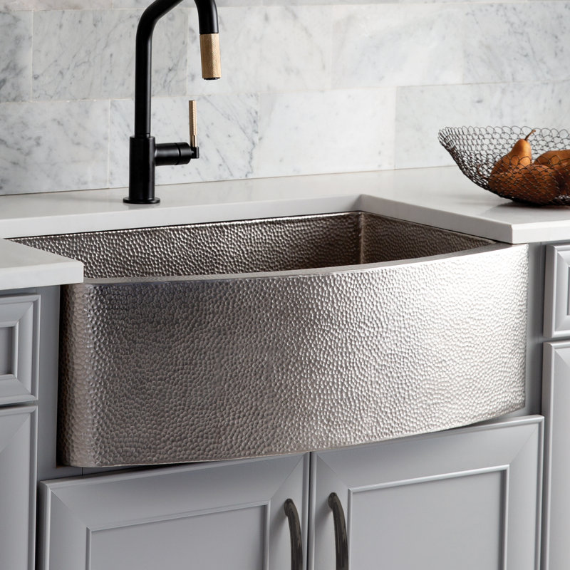 Rhapsody 33" L x 21" W Kitchen Sink, Brushed Nickel