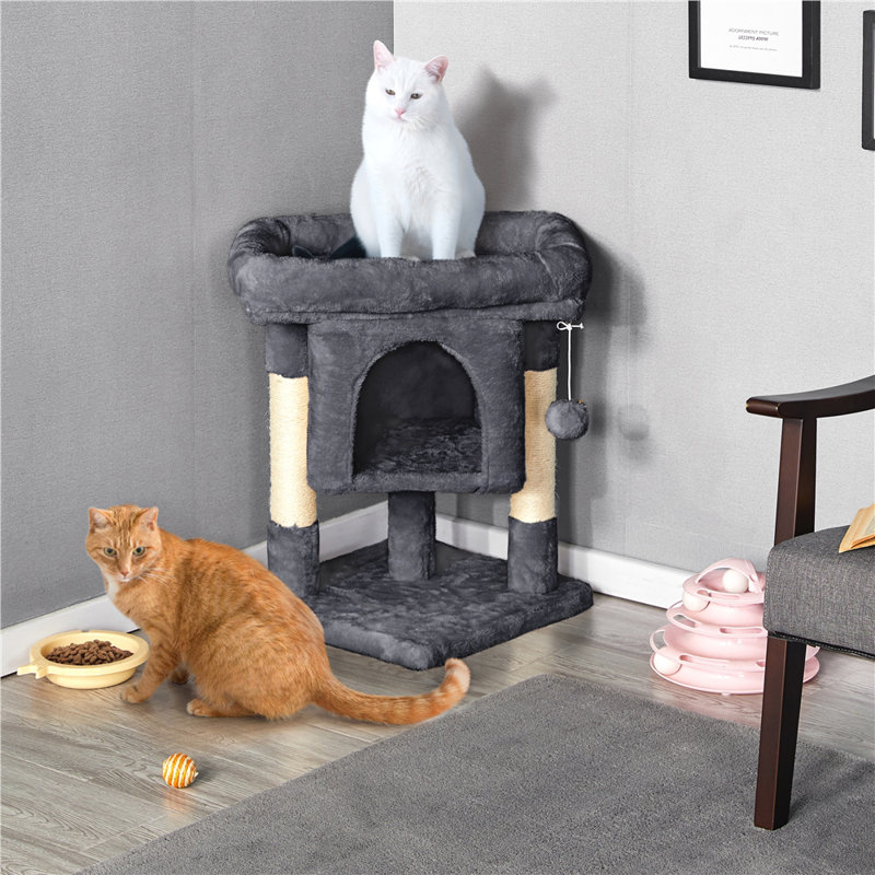 color 59cm Cat Tree, Dark Grey