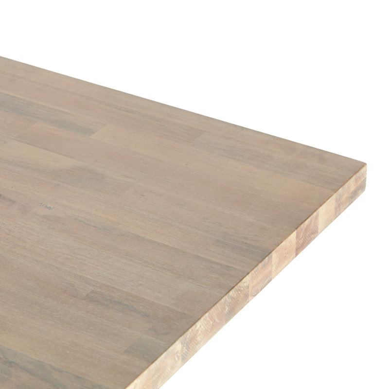 Clarita Solid Wood Dining Table, Whitewash