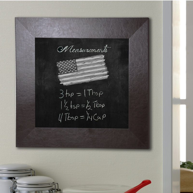 Tableau noir en cuir, 24 po x 24 po
