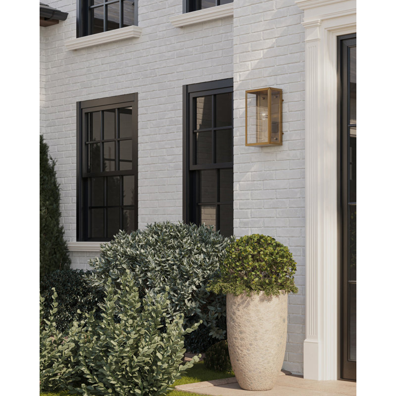 Royster 1 - Light Outdoor Wall Sconce, Antique Brass