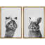 «Cat and Rabbit Spa Day», ensemble d'art mural sur toile, impressions encadrées d'humour animal noir et blanc pour décor de salle de bain fantaisiste-112455351-112455356-112455352