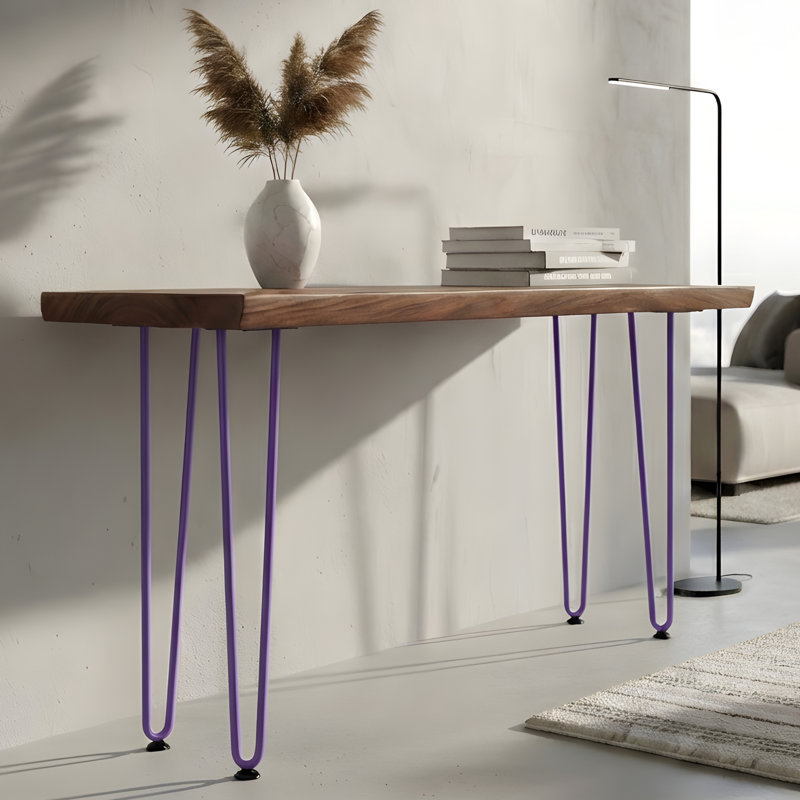 Mid Century Modern Hairpin Furniture Legs, Royal (Purple), 36" H