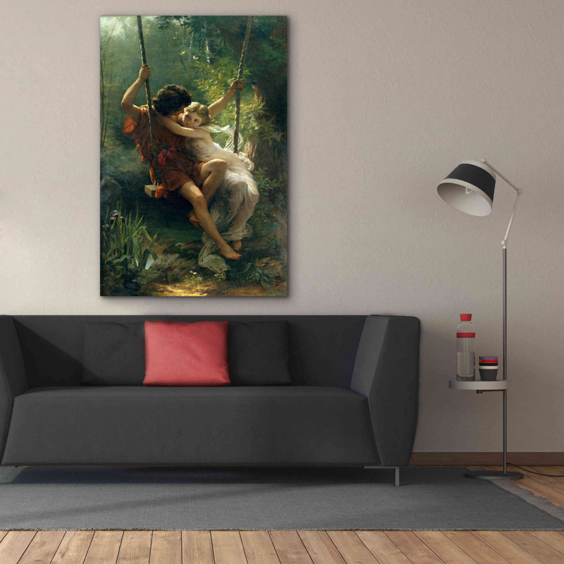 «Springtime» par Pierre Auguste Cot, art mural sur toile, H 60 po x l 40 po