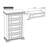 Jahlon 5 Drawer Chest in White
