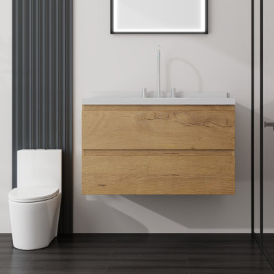 Meuble-lavabo flottant avec lavabo