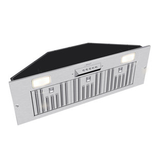 Nauxus 30 600 Cubic Feet Per Minute Ducted Insert Range Hood with Baffle  Filter and Light Included