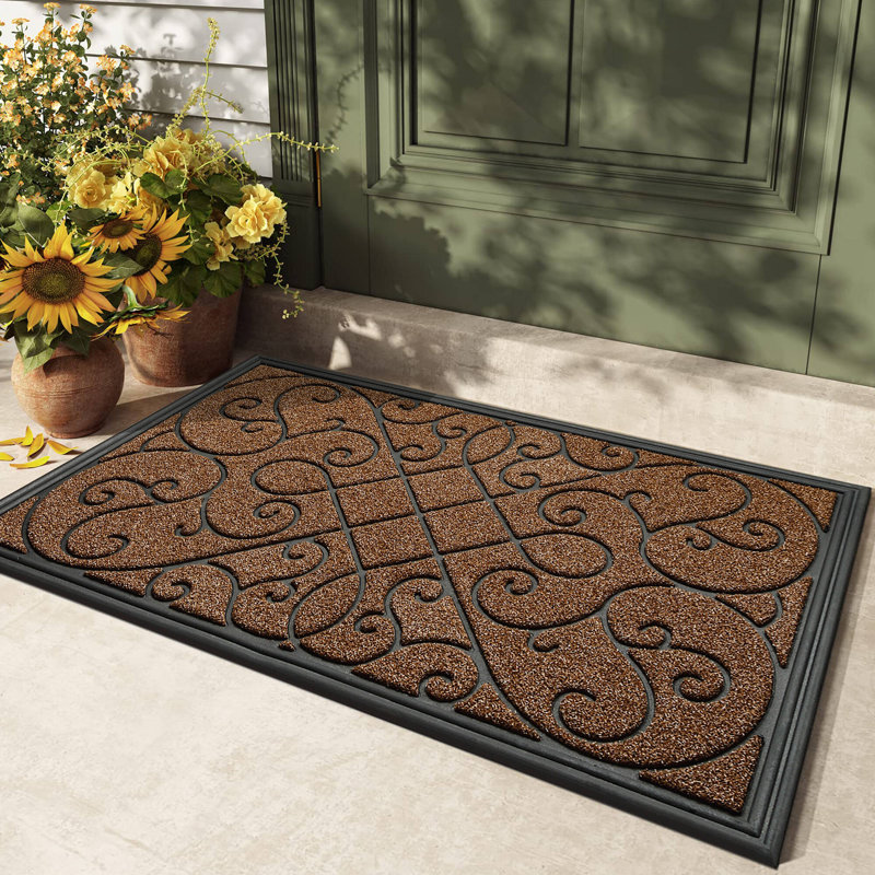 Tapis antidérapant Filion, Brun, L 24 po x L 35 po