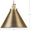 Luminaire suspendu conique à 1 lumière Haydenville-909490943-909490940