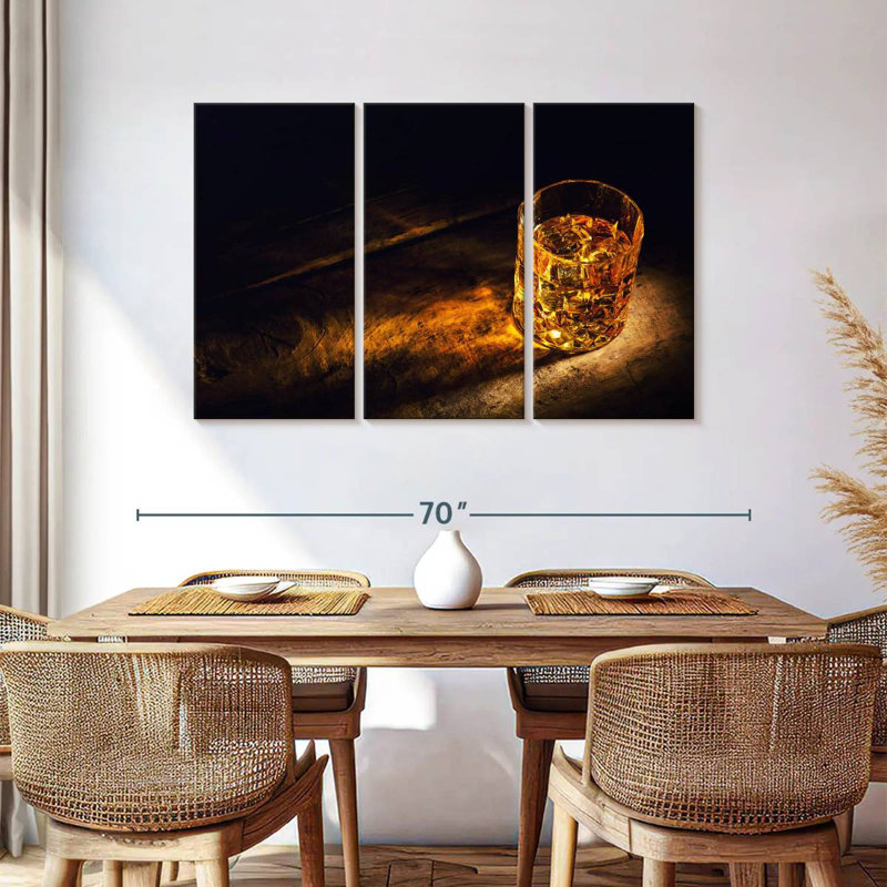 Yarlin Golden Whiskey, 36" H x 57" W