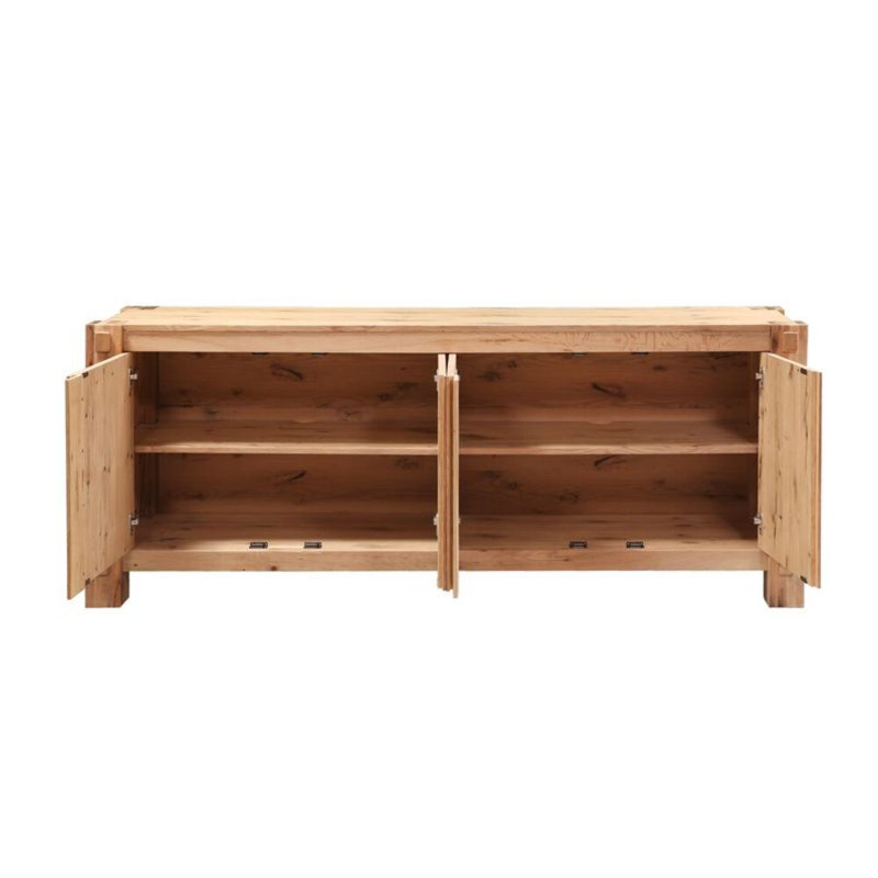 Alpine 80" Buffet In Distressed Oak