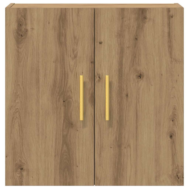 Wall Cabinet 60X31x60 Cm Engineered Wood, Artisan Oak/Gold