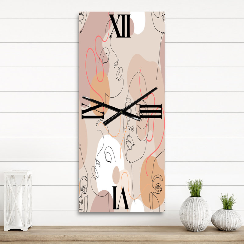 Horloge murale abstraite femme, Petit