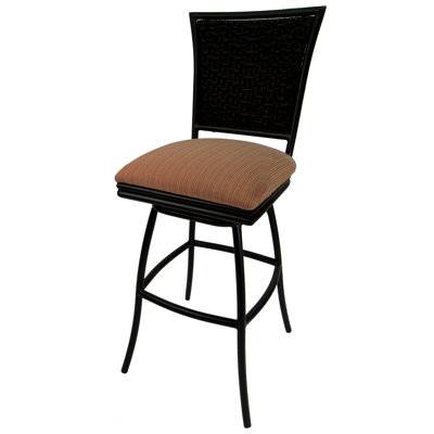 Tabouret de bar de terrasse avec coussin 30" Cutlip