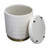 19" Stirling Cream Velvet Storage Stool