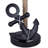 Ahylin 1 Light Table Lamp With Matte Black Finish And White Shade