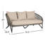 Cambryn 70.5'' Wide Straight Steel Patio Sofa with Cushions