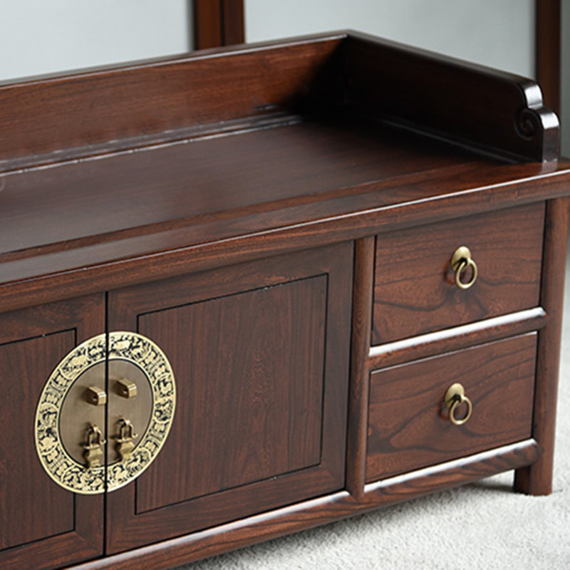 6 Pair Solid Wood Shoe Storage Bench
