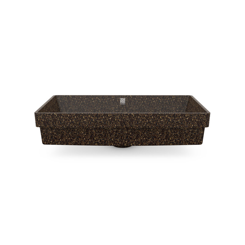 Woodio Cube60 15.75'' Wood Rectangular Bathroom Sink, Root