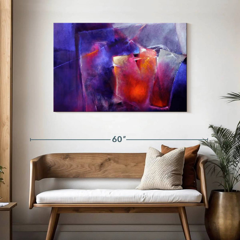 Avery Blue And Orange, 30" H x 45" W