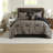 Piece King Bedding Sets, Polyester Jacquard Damask, Modern Home