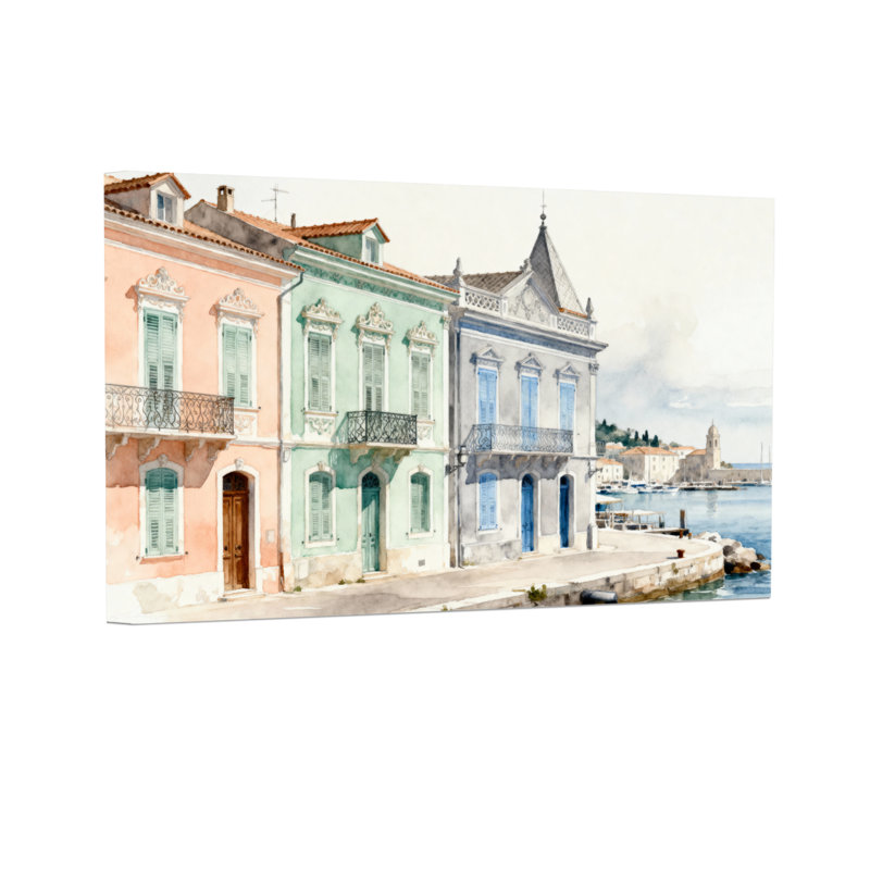 Scénario et paysages urbains, H 24 po x l 36 po