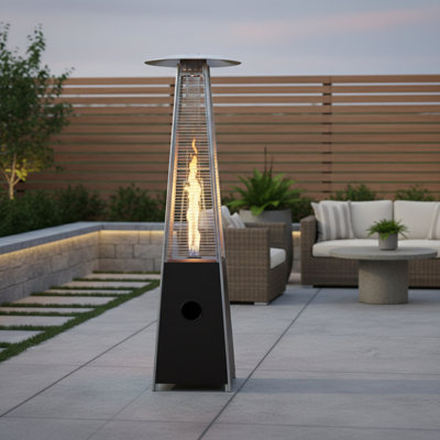 Apex Flame Outdoor Flame Heater, Mocha