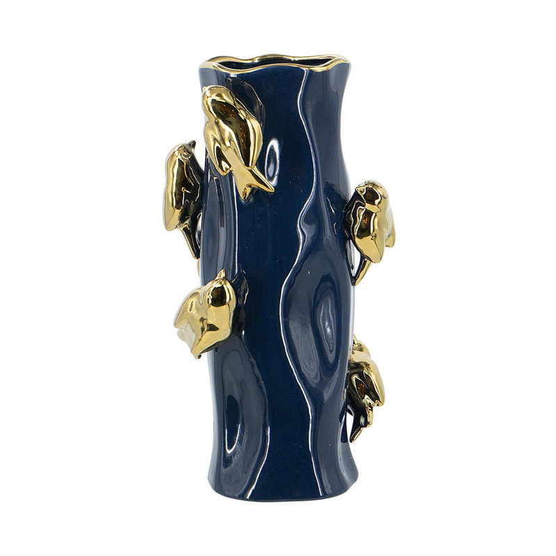Vase en céramique 8X8x15.5 ", H 15,5 po x l 8 po x P 8 po