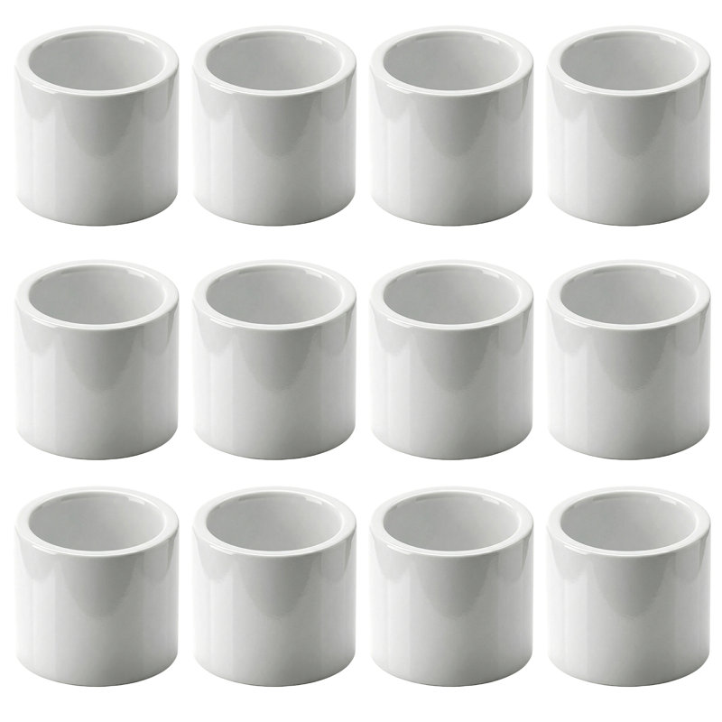 Coupleur de réparation en PVC blanc 6 po, raccord Hub x Hub pour systèmes de drainage, d'évacuation et d'évacuation sans pression, (paquet de 12)