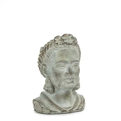 Pot de fleurs gris Lady Head