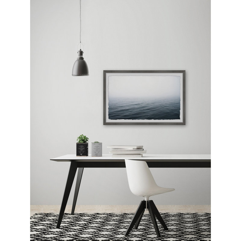 Whiteout Horizon - Photographie avec cadre photo, H 8 po x l 12 po x P 1,5 po