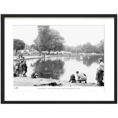 Clapham, The Pond On The Common C1955 by Francis Frith - Single Picture Frame Print