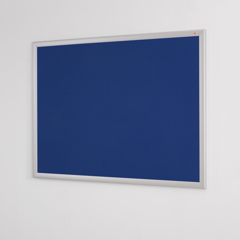 Wall Mounted Bulletin Board, Blue, 90 cm H x 120 cm W