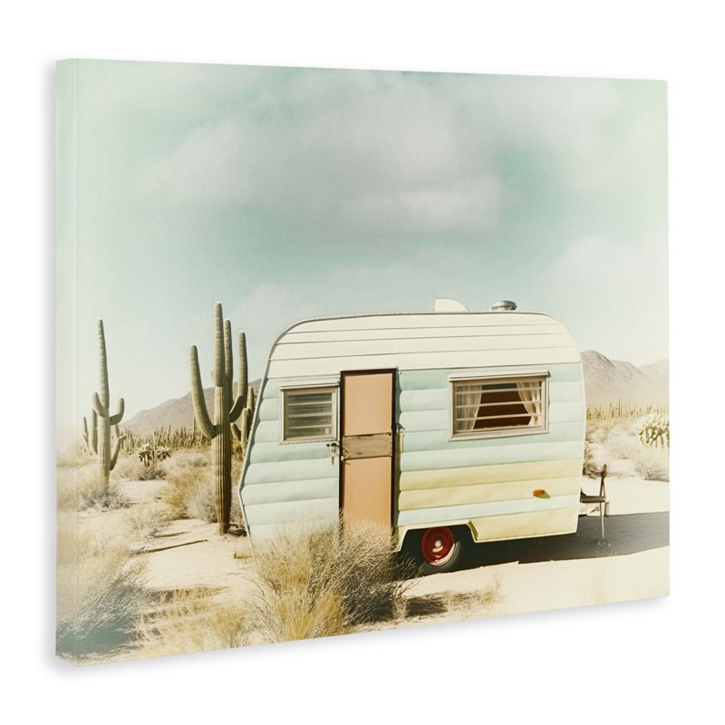 Desert Trip, toile rétro, design par Decent Exposures, H 24 po x l 30 po