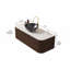 Meuble-lavabo mural avec lavabo, cuve en céramique avec motif pierre-133481572-133481573