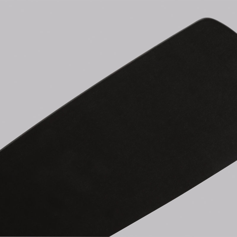 Ventilateur de plafond standard à 5 pales de 52 po avec chaînette et ensemble d'éclairage inclus Stembridge, Noir mat, DEL